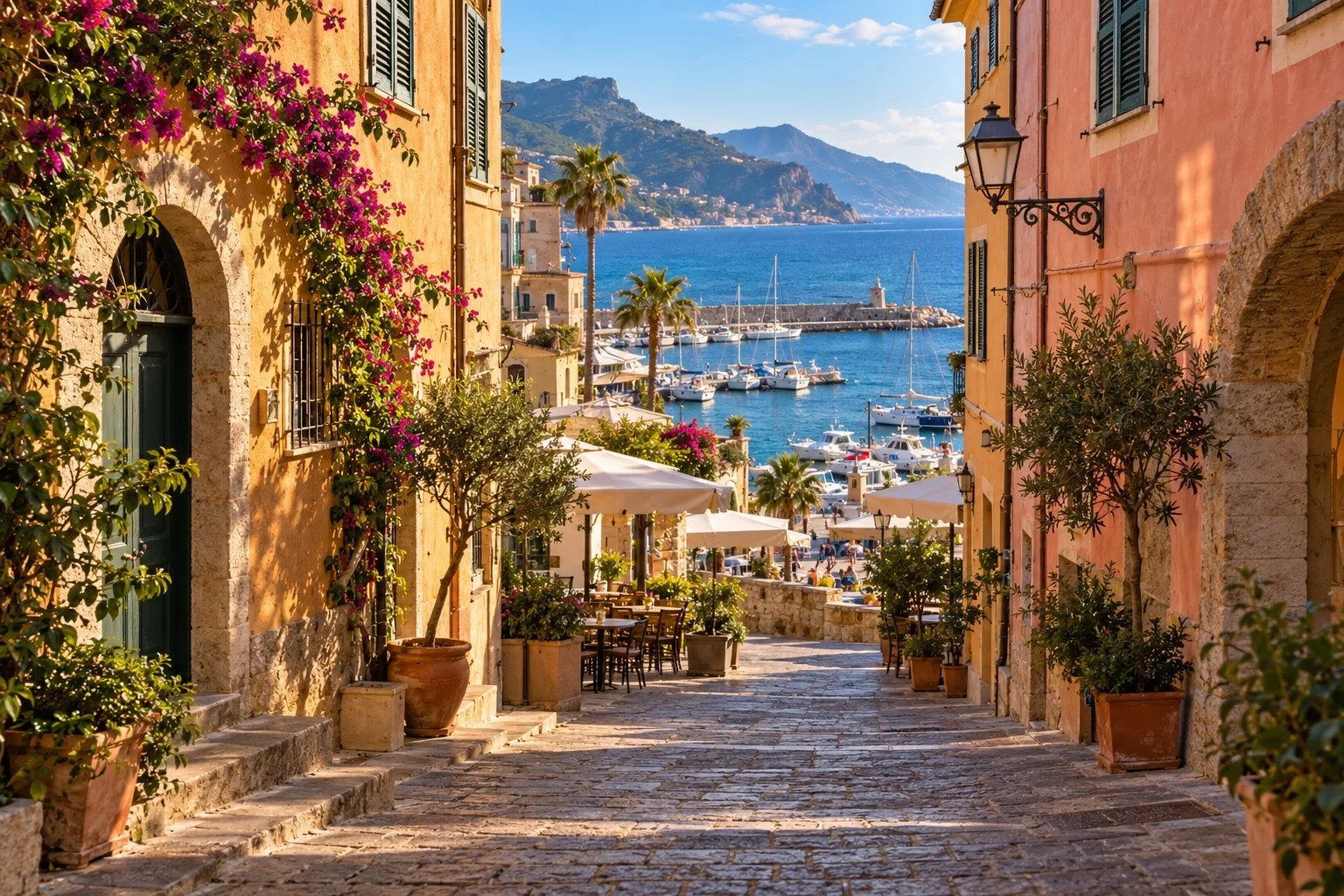 Vicolo del borgo che scende verso il porto